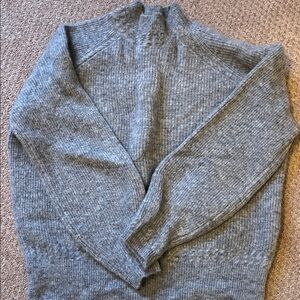 Sezane Cozy Gray Knit Sweater